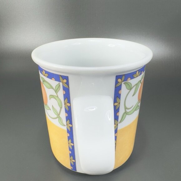 DANSK FIANCE FRUITS Ceramic Coffee Mug Cup Set 2 Mugs Cups Dinnerware Thailand - Picture 7 of 12